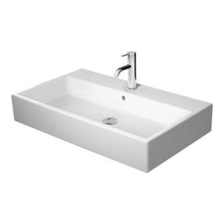 Duravit Möbelwaschtisch geschliffen Vero Air 80x47cm, we, o. HL, m ÜL, Hahnlochbank