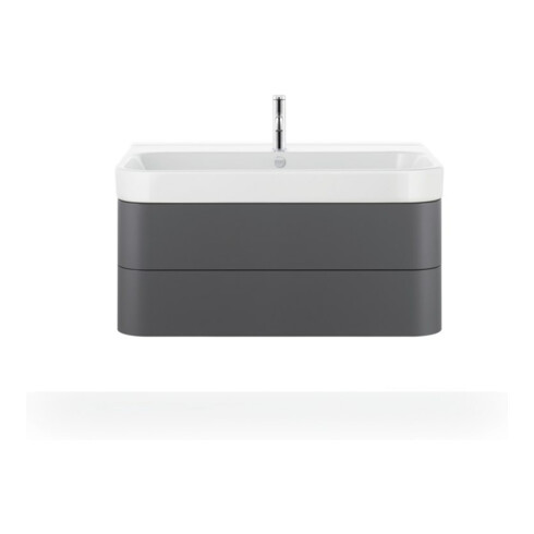 Duravit Möbelwaschtisch Happy D.2 100x50,5cm, we, m HL, ÜL, Hahnlochbank