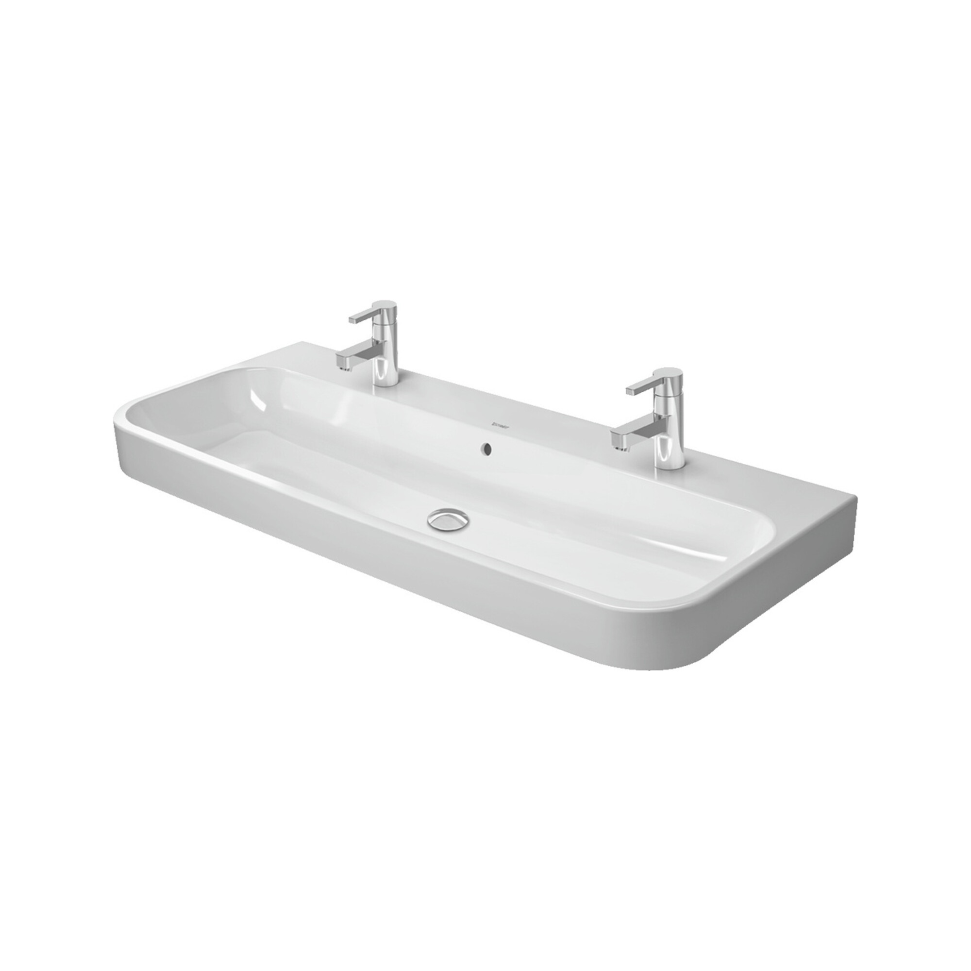 Duravit Möbelwaschtisch Happy D.2 120x50,5cm, gs, 2 HL, m ÜL, HLB, we