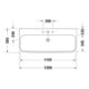 Duravit Möbelwaschtisch Happy D.2 120x50,5cm, we, geschli., m HL, ÜL, HLB-3