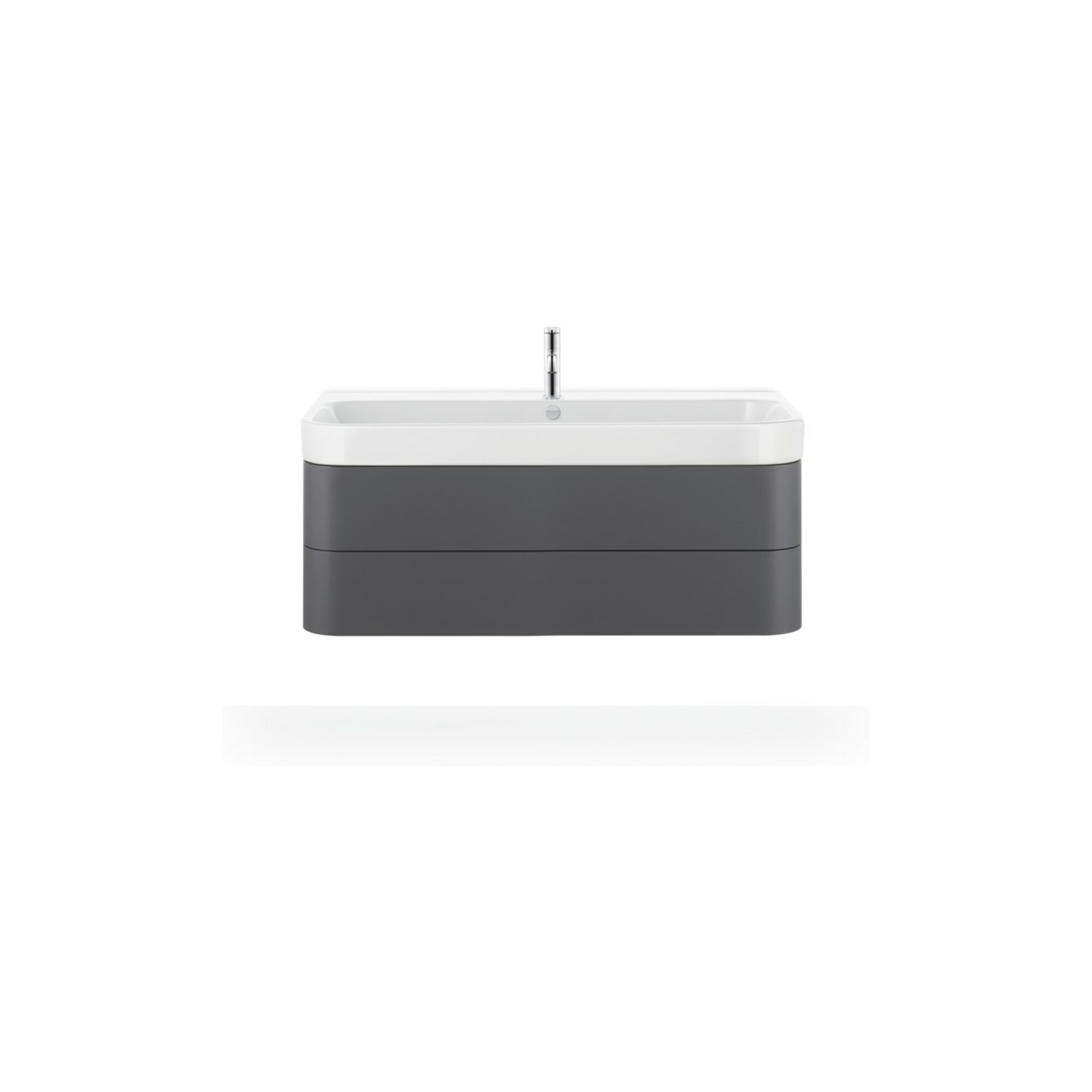 Duravit Möbelwaschtisch Happy D.2 120x50,5cm, we, m HL, ÜL, Hahnlochbank
