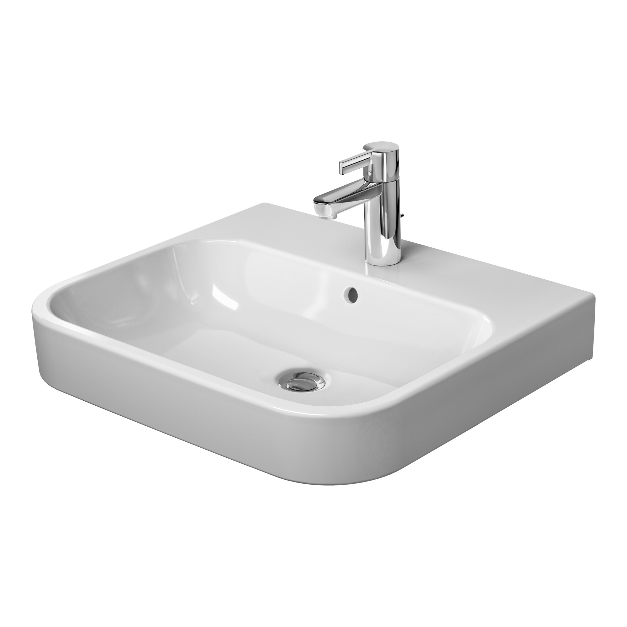 Duravit Möbelwaschtisch Happy D.2 60x50,5cm, we, geschli., m HL, ÜL, HLB