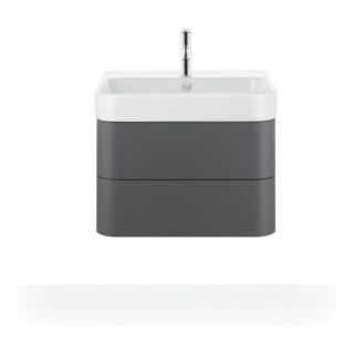 Duravit Möbelwaschtisch Happy D.2 65x50,5cm, we, m HL, ÜL, Hahnlochbank