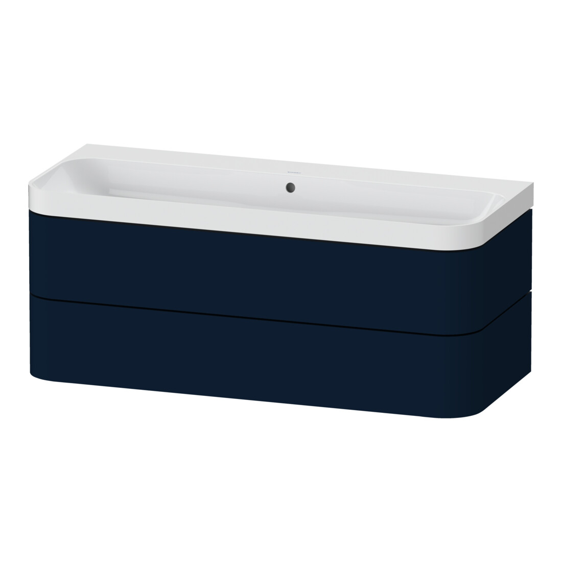 Duravit Möbelwaschtisch Happy D.2 Plus 117,5x49cm, 2 La, o. HL, blau s-matt