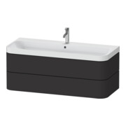 Duravit Möbelwaschtisch Happy D.2 Plus 117,5x49cm, 2 Schubk., 1 HL, graph matt