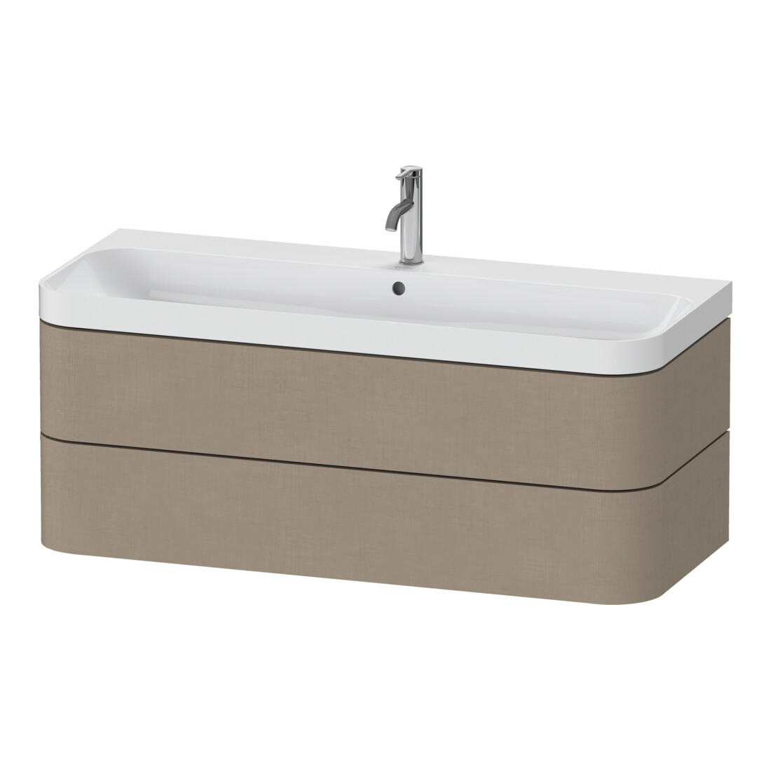 Duravit Möbelwaschtisch Happy D.2 Plus 117,5x49cm, 2 Schubk., 1 HL, leinen