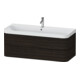 Duravit Möbelwaschtisch Happy D.2 Plus 117,5x49cm, 2 Schubk., 1 HL, Nussb geb.-1