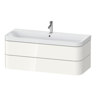 Duravit Möbelwaschtisch Happy D.2 Plus 117,5x49cm, 2 Schubk., 1 HL, we hgl