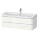 Duravit Möbelwaschtisch Happy D.2 Plus 117,5x49cm, 2 Schubk., 1 HL, we hgl-1