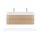 Duravit Möbelwaschtisch Happy D.2 Plus 117,5x49cm, 2 Schubk., mediterrane Eiche-1