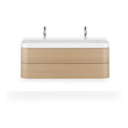 Duravit Möbelwaschtisch Happy D.2 Plus 117,5x49cm, 2 Schubk., mediterrane Eiche