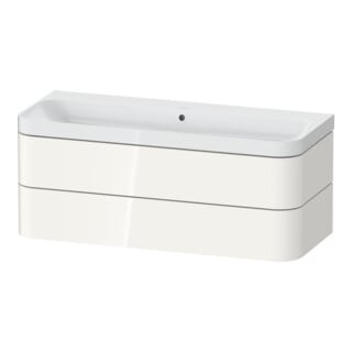 Duravit Möbelwaschtisch Happy D.2 Plus 117,5x49cm, 2 Schubk., o. HL, we hgl