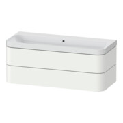 Duravit Möbelwaschtisch Happy D.2 Plus 117,5x49cm, 2 Schubk., o. HL, we matt