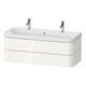 Duravit Möbelwaschtisch Happy D.2 Plus 117,5x49cm, 2 Schubk., weiß hochglanz-1