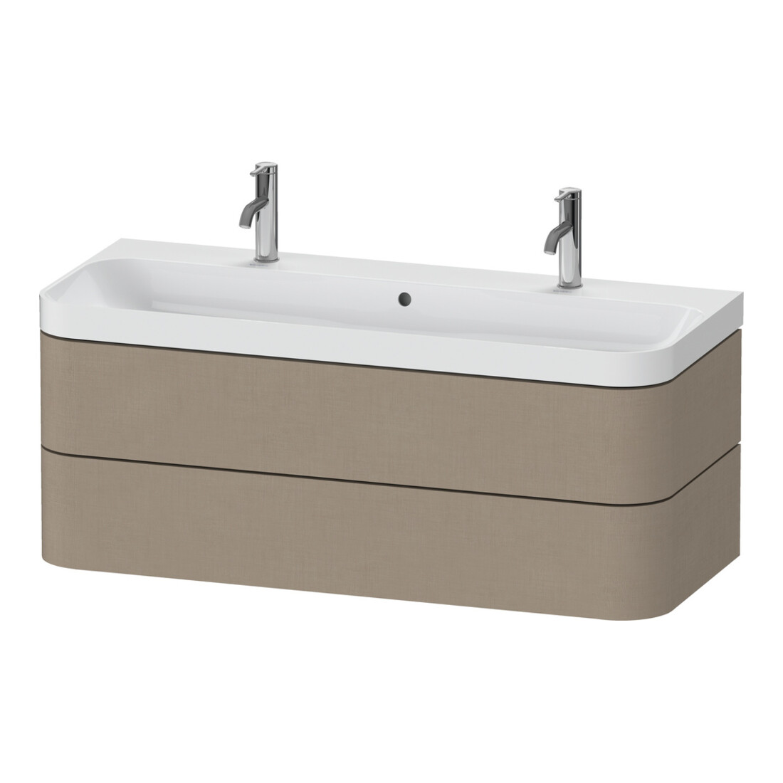 Duravit Möbelwaschtisch Happy D.2 Plus 117,5x49cm, 2 Schubkästen, leinen