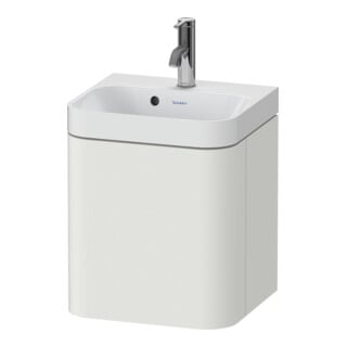 Duravit Möbelwaschtisch Happy D.2 Plus 40x36cm, 1 T, An li, m HL, No we s-matt