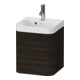 Duravit Möbelwaschtisch Happy D.2 Plus 40x36cm, 1 T, An li, m HL, Nussb geb.-1