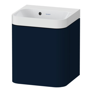 Duravit Möbelwaschtisch Happy D.2 Plus 40x36cm, 1 T, An li, o. HL, blau s-matt