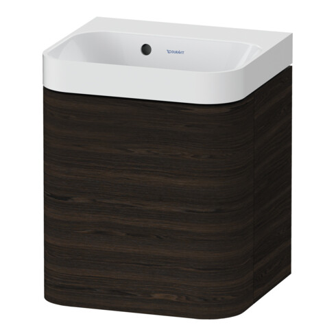 Duravit Möbelwaschtisch Happy D.2 Plus 40x36cm, 1 T, An li, o. HL, Nussb geb.