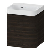 Duravit Möbelwaschtisch Happy D.2 Plus 40x36cm, 1 T, An li, o. HL, Nussb geb.