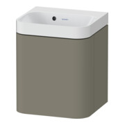 Duravit Möbelwaschtisch Happy D.2 Plus 40x36cm, 1 T, An li, o HL, st-g s-matt