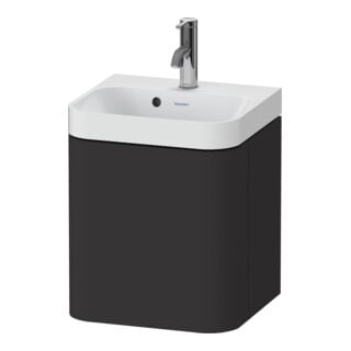 Duravit Möbelwaschtisch Happy D.2 Plus 40x36cm, 1 T, An re, m HL, graph matt