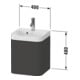 Duravit Möbelwaschtisch Happy D.2 Plus 40x36cm, 1 T, An re, o. HL, graph matt-3