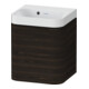 Duravit Möbelwaschtisch Happy D.2 Plus 40x36cm, 1 T, An re, o. HL, Nussb geb.-1