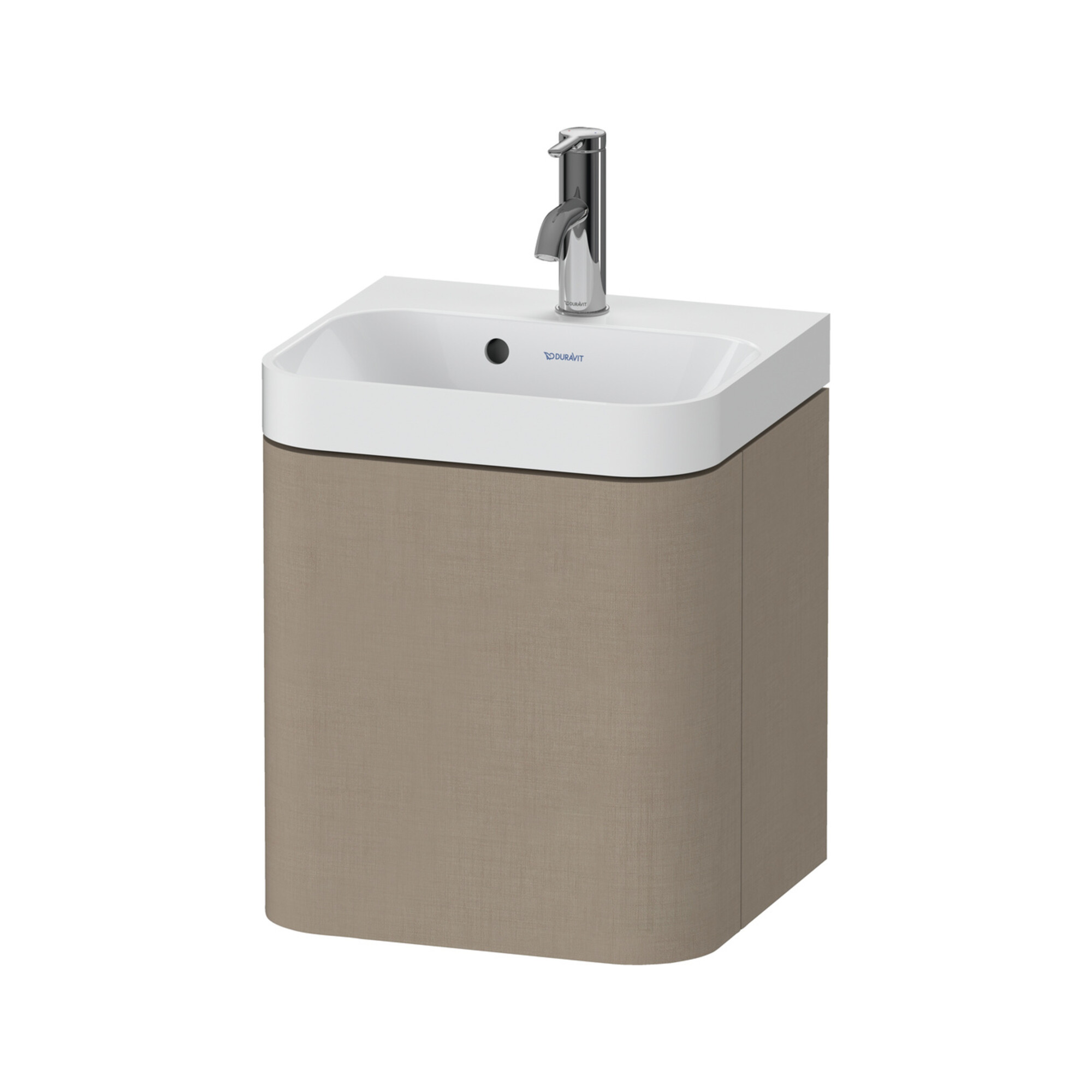 Duravit Möbelwaschtisch Happy D.2 Plus 40x36cm, 1 T., Anschl li, m HL, leinen