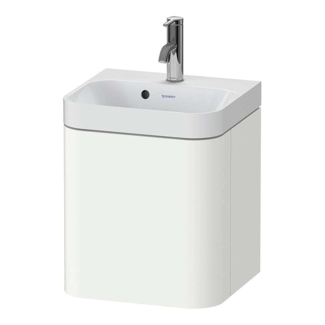 Duravit Möbelwaschtisch Happy D.2 Plus 40x36cm, 1 T., Anschl li, m HL, we matt