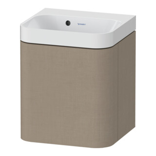 Duravit Möbelwaschtisch Happy D.2 Plus 40x36cm, 1 T., Anschl li, o. HL, leinen