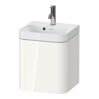 Duravit Möbelwaschtisch Happy D.2 Plus 40x36cm, 1 T., Anschl re, m HL, we hgl