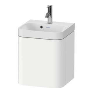 Duravit Möbelwaschtisch Happy D.2 Plus 40x36cm, 1 T., Anschl re, m HL, we matt