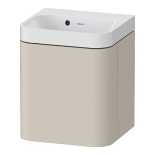 Duravit Möbelwaschtisch Happy D.2 Plus 40x36cm, 1 T, Anschl re, o. HL, Tau matt