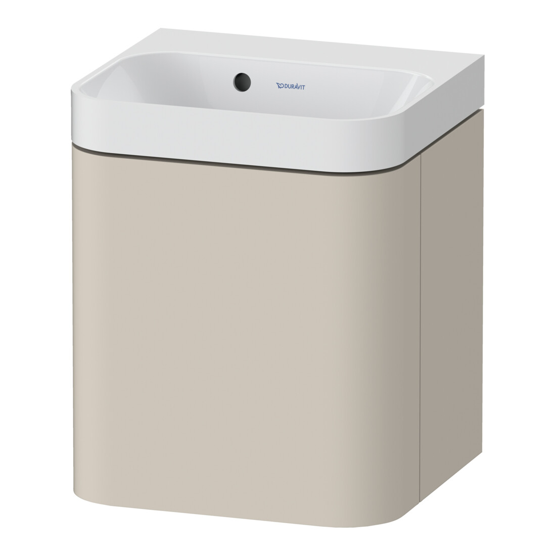 Duravit Möbelwaschtisch Happy D.2 Plus 40x36cm, 1 T, Anschl re, o. HL, Tau matt