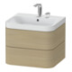 Duravit Möbelwaschtisch Happy D.2 Plus 57,5x49cm, 2 HL, Medit. Ei, 2 Schubk.-1