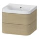Duravit Möbelwaschtisch Happy D.2 Plus 57,5x49cm, o. HL, Medit. Ei, 2 Schubk.-1