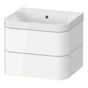Duravit Möbelwaschtisch Happy D.2 Plus 57,5x49cm, o. HL, we hgl, 2 Schubkästen-1