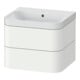 Duravit Möbelwaschtisch Happy D.2 Plus 57,5x49cm, o. HL, we s-matt, 2 Schubk.-1