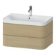 Duravit Möbelwaschtisch Happy D.2 Plus 77,5x49cm, 1 HL, Medit. Ei, 2 Schubk.-1