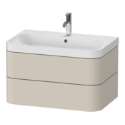 Duravit Möbelwaschtisch Happy D.2 Plus 77,5x49cm, 1 HL, Tau matt, 2 Schubkästen