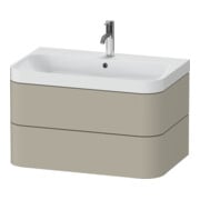 Duravit Möbelwaschtisch Happy D.2 Plus 77,5x49cm, 1 HL, Tau s-matt, 2 Schubk.