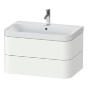 Duravit Möbelwaschtisch Happy D.2 Plus 77,5x49cm, 1 HL, we matt, 2 Schubkästen