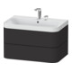 Duravit Möbelwaschtisch Happy D.2 Plus 77,5x49cm, 2 HL, graph matt, 2 Schubk.-1