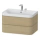 Duravit Möbelwaschtisch Happy D.2 Plus 77,5x49cm, 2 HL, Medit. Ei, 2 Schubk.-1