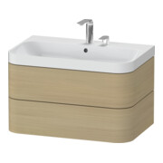 Duravit Möbelwaschtisch Happy D.2 Plus 77,5x49cm, 2 HL, Medit. Ei, 2 Schubk.