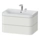 Duravit Möbelwaschtisch Happy D.2 Plus 77,5x49cm, 2 HL, No we s-matt, 2 Schubk.-1