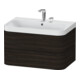 Duravit Möbelwaschtisch Happy D.2 Plus 77,5x49cm, 2 HL, Nussb geb., 2 Schubk.-1