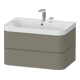 Duravit Möbelwaschtisch Happy D.2 Plus 77,5x49cm, 2 HL, st-g s-matt, 2 Schubk.-1