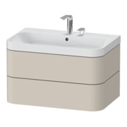 Duravit Möbelwaschtisch Happy D.2 Plus 77,5x49cm, 2 HL, Tau matt, 2 Schubkästen